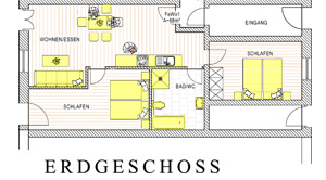Grundriss Ferienwohnung 1